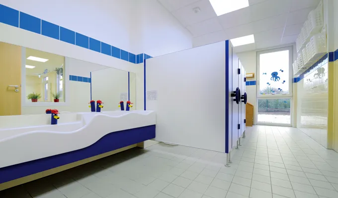 Kindgerechte Sanitärräume