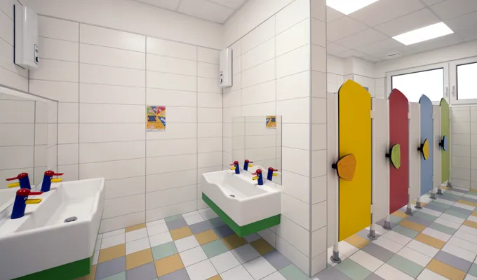 Kindgerechte Sanitärräume