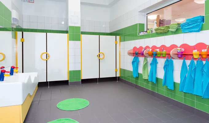 Kindgerechte Sanitärräume