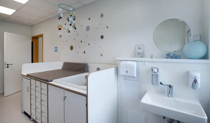 Kindgerechte Sanitärräume